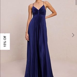 ALC Aries Satin Pleated Dress